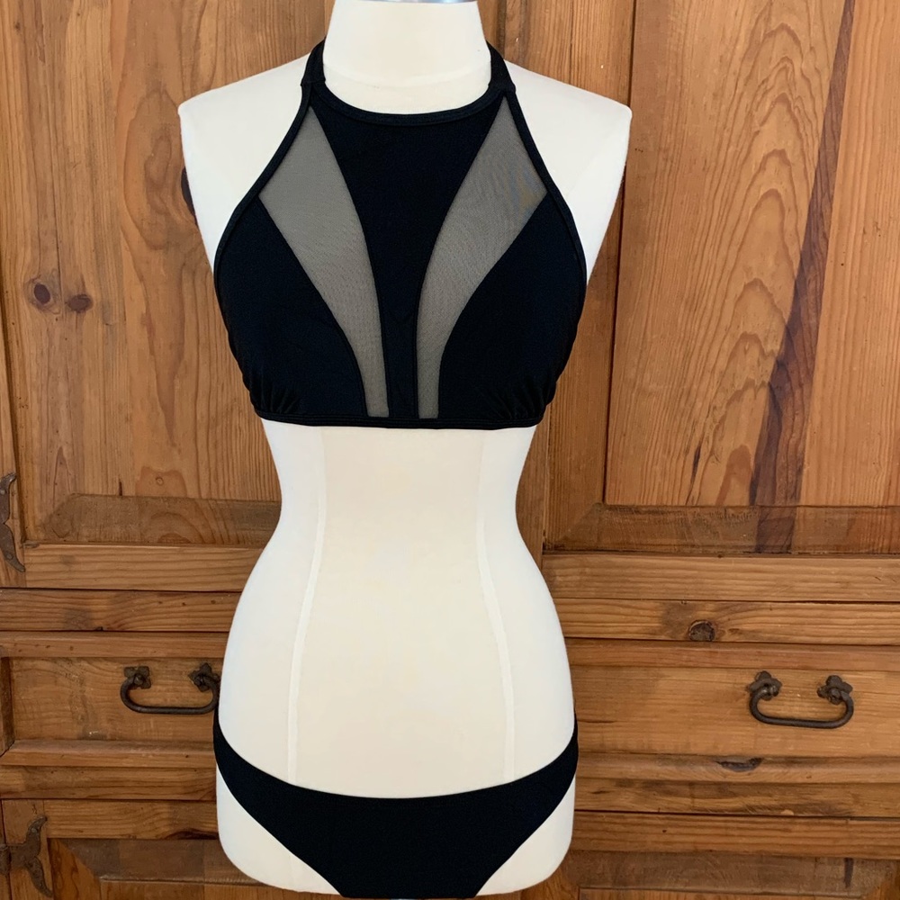 Express Swim Black Bikini 2 Piece Set